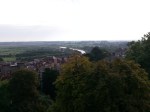 A badly taken photo of the view of the town Arundel from the castle